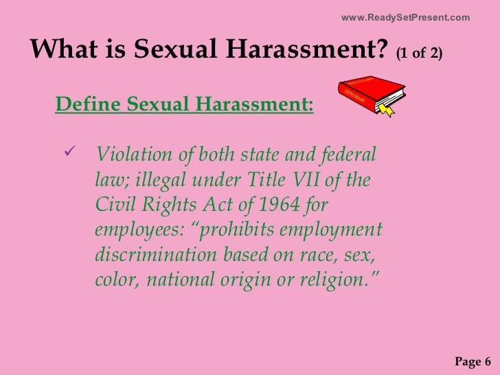 Definition Of Sexual Harassment Under Title Vii Definition Of Sexual Harassment Under Title Vii